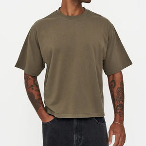 Bulk Quantity Best Supplier Men Boxy Fit T Shirt For Casual Usage New Arrival Lightweight Boxy Fit T Shirt - Product Image 3