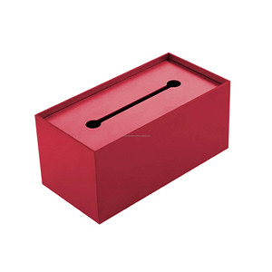 Décoration de la maison boîte de mouchoirs de rangement noire boîte en métal multifonctionnelle boîte en papier créative moderne pour la cuisine dîner papier grand - Product Image 5