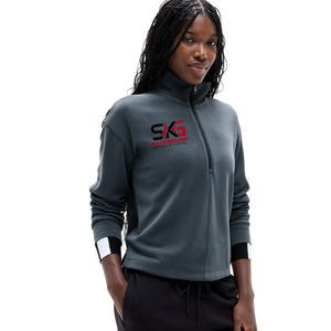 <b>Women's</b> Cotton <b>Quarter</b> <b>Zip</b> <b>Sweatshirt</b> Loose Fit Crew Neck Pullover Printed Solid Custom Logo Breathable Casual Autumn Winter - Product Image 6