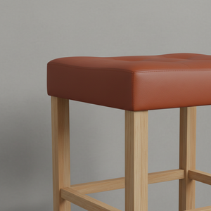 Taburete de Bar, Taburete de Cocina, Taburete de Bar Moderno Tapizado en Cuero PU sin Respaldo - Product Image 4