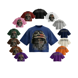 Camiseta de Hombre 2026, Popular, con Diseño de Logotipo de Marca Personalizado, Cómoda, Transpirable, Estilo Hip Hop Urbano, Hombros Caídos, Impresión Digital - Product Image 1