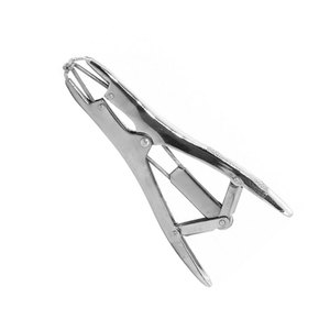 Pince applicatrice de bague nasale en acier inoxydable réutilisable de haute qualité 16,5 cm Instrument chirurgical vétérinaire professionnel pour le bétail - Product Image 3