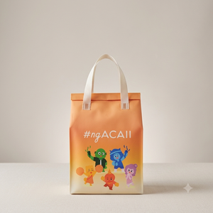 Bolsa Térmica Reutilizable Althea Ecobag con Logotipo Personalizado, Laminada, No Tejida, Impermeable, con Cordón y Pantalla - Product Image 3