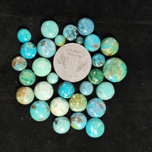 Natural Turquoise Octagon Geometric Cabochon Loose Gemstone Polished Flat Back Jewelry Stone Wholesale Supply - Product Image 5