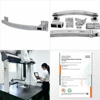 Système de gestion des chocs avant pour véhicules électriques, pièces d'emboutissage de précision IATF16949, presse 500T, aluminium 6082, fournisseur OEM d'usine