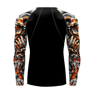 High Performance Mens Rash Guard Full Sleeve Breathable Compression <b>Athletic</b> Shirt Manufacturer Supply - Product Image 5