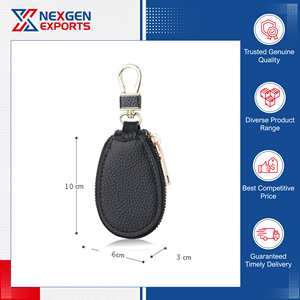 Assured Quality Fashion Waterproof PU Leather Multifunctional Key Holder <b>Storage</b> Bag for Daily Use - Product Image 2