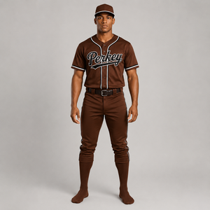Uniforme de Béisbol Hecho con Tela de Poliéster Transpirable, Construcción Ligera, Rendimiento de Absorción de Humedad, Ajuste Cómodo - Product Image 1