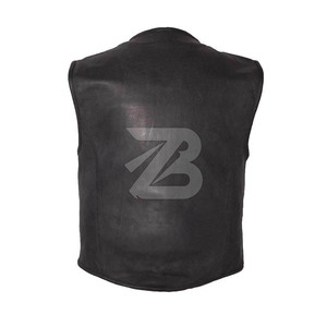 Gilet en cuir PU de qualité supérieure pour homme, confortable, professionnel, imperméable, réversible, col en V, style streetwear, gilets, vestes sans manches - Product Image 6