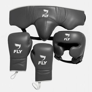 Nouveauté 2026 : Ensemble de protection professionnel en cuir pour la boxe (gants, protège-mains, protège-tête, protège-guêtres) – Fabriqué au Pakistan pour l'entraînement de boxe - Product Image 2