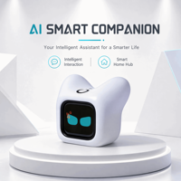 Robot jouet IA avec écran LED, reconnaissance d'émotions, certifié CE CPC, câlins avant le coucher, chargement USB-C, vente en gros, OEM, cadeau musical pour enfants