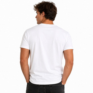 T-shirt Hip Hop à manches courtes de qualité supérieure pour hommes, logo personnalisé de haute qualité, t-shirt unisexe en coton imprimé en relief - Product Image 3