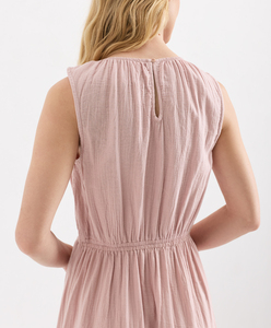 Cotton Tiered Ruffle Midi <b>Dress</b> Crew Neck Women Summer Elegant Casual <b>Dresses</b> Women's Daily Wear Loose Fit Midi <b>Dress</b> - Product Image 4