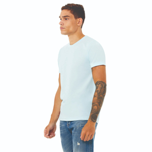 Camiseta de Punto Sólida para Hombre, Manga Corta, Cuello Redondo, Ropa Deportiva, Fitness, Venta al Por Mayor, Personalizable, Transpirable, Secado Rápido, 100% - Product Image 3