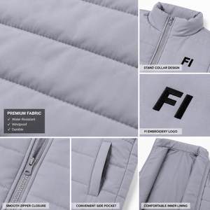 <b>Men</b>’s <b>Lightweight</b> Quilted Puffer Vest Full Zip Stand Collar Casual Outdoor Winter Waistcoat <b>Waterproof</b> OEM <b>men's</b> <b>jackets</b> B2B USA - Product Image 5