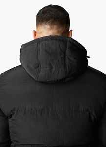 Premium Customization <b>Waterproof</b> Solid Zip Puffer <b>Jacket</b> Warm Quilted High Street Washed Unisex Stand Collar Hooded <b>Jackets</b> - Product Image 3