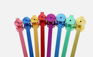 Juego de diapasones metálicos coloridos con mazos para terapia de sonido, meditación, masaje, herramientas de sanación, diapasones de frecuencia de 6 chakras. - Product Image 6