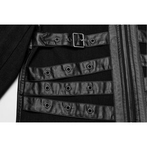 Chaquetas Góticas Oscuras de Cuero Sintético para Hombre, Estilo Punk, Gótico, Metal, con Hebillas, para Motocicleta, 2026 - Product Image 6