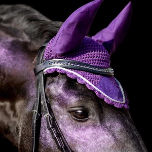 Wholesale Custom Durable All-Purpose Horse English Cotton Saddle Pad with Matching Bell <b>Boot</b> Tendon <b>Boot</b> & Fly Veils Set - Product Image 2