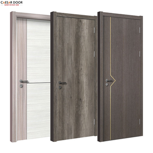 Puerta Corredera de Polímero Resistente, 100% Impermeable, Material WPC, Compuesto de Madera Interior, Moderna, para Entrada, Baño, Villa, Hotel - Product Image 1