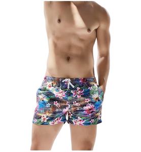 OEM Vente en gros Short de plage loisirs pour hommes de haute qualité Pantalon respirant imprimé avec cordon de serrage au prix d'usine - Product Image 2