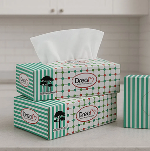 Wholesale Recycled <b>Paper</b> Facial <b>Tissue</b> <b>Paper</b> 4 Ply 100 Pulls Soft Pack Soft <b>Tissue</b> Supplier - Product Image 1