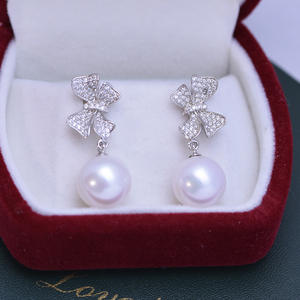 11-12MM Classic Edison Su Ear White Brightness Natural Daily Brand Price Performance <b>Pearl</b> <b>Earrings</b> with Slight Flaws - Product Image 5