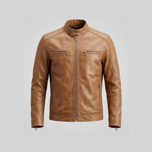 Veste en cuir unisexe OEM 2026 EAGLE, style décontracté vintage, tissée, coupe-vent, respirante, pour l'hiver, sportive, fabriquée au Pakistan - Product Image 1