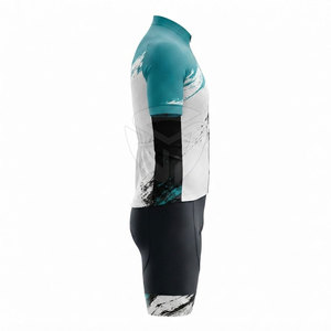 Uniforme de Ciclismo Personalizado para Hombre, Jersey de Manga Corta y Pantalones Cortos, Ropa Deportiva Transpirable de Secado Rápido para Ciclismo de Carretera y Carreras - Product Image 3