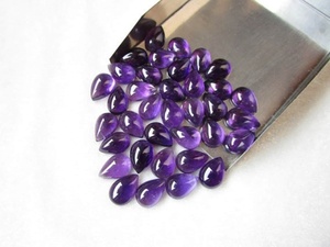 Prix de gros Cabochon en améthyste violette naturelle de qualité supérieure, pierre précieuse en vrac certifiée par un tiers, pour la fabrication de bijoux - Product Image 2