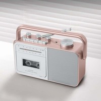 Pemutar Kaset Retro Terlaris dengan Fitur Auto-Stop, Radio Analog AM/FM, Jack Aux-in 3.5mm, Dapat Dioperasikan dengan AC/DC, Speaker Full Range 1W, FM Cadangan