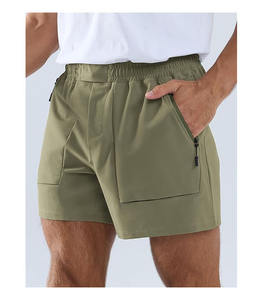 กางเกงขาสั้นลำลองผู้ชายทรงคลาสสิค ผ้าเทอร์รี่ 100% คอตตอน ปักลาย ขอบเอวยางยืดสูง กันยับ มีกระเป๋าหลายช่อง ใส่ได้ทุกวัน - Product Image 2