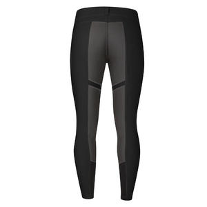 Pantalones de equitación de cintura alta para mujer, largos, de punto, con botones, elásticos en cuatro direcciones, con bolsillos, de color sólido. - Product Image 2
