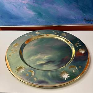 Plato Base Dorado Elegante para Decoración de Mesa en Banquetes y Recepciones - Product Image 3