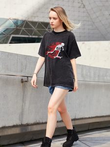 Custom T-<b>Shirt</b> for Men Streetwear High Quality Acid Wash Heavyweight Boxy Fit T-<b>shirts</b> Oversized Drop Shoulder Cotton Graphic - Product Image 4