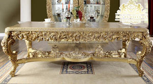 Juego de mesa de comedor de estilo real tallado tradicional Juego de muebles de comedor de estilo barroco de lujo Juego de muebles de mesa de comedor real - Product Image 2