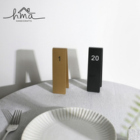 Support de numéro de table en métal, porte-numéro de table pour restaurant, support d'affichage de numéro de bureau, porte-numéro de table de mariage, marqueur de table de café
