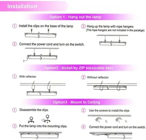 2FT T8 Grow Light Customized Full Spectrum Sunlight Plant Light LED Grow Light Bulbs For Indoor Plant Growing V-Shaped Pinkish