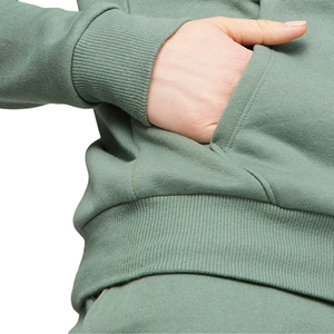 Sudadera con Capucha para Mujer, Color Sólido, Tejido de Algodón, Informal, Transpirable, Manga Larga, para Otoño - Product Image 6