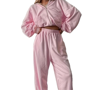 Survêtements tendance pour femmes, coupe classique, séchage rapide et personnalisables, teints unis, vente en gros - Product Image 6
