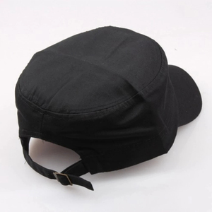 Gorra Plana Unisex de Algodón, Color Sólido, 5 Paneles, Estilo Béisbol, Casual, para Adultos, Cuatro Estaciones, 56-58CM - Product Image 3