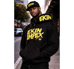 Custom Design Puff Printing Streetwear Oversized Heavyweight Zip up Hoodie Men's Sweatshirts Full <b>Face</b> Zip Hoodie Manufacturers - Product Image 3