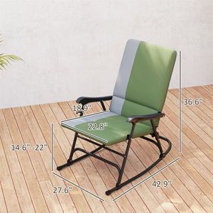 Sedia a dondolo da giardino per il comfort all'aperto - Product Image 2