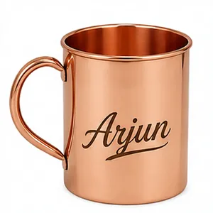 Personalized Smooth <b>Copper</b> Mug with Custom Name Engraving Pure <b>Copper</b> Drinking Mug Moscow Mule Mug Custom <b>Gift</b> <b>Copper</b> Cup - Product Image 1