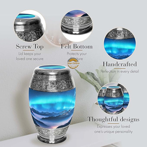Premium Brass Memorial Urn with Smooth Finish Wholesale Metal <b>Ashes</b> Container Factory Direct Luxury Stainless Steel Funeral Urn - Product Image 4