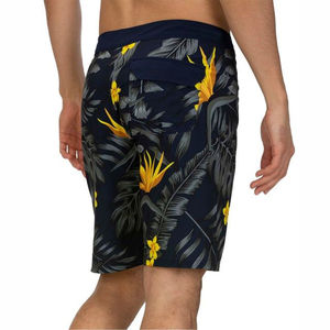 Shorts de bain respirants pour hommes style urbain, couleur unie, avec poches arrière, prix de gros - Product Image 2