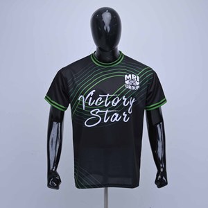 เสื้อฟุตบอลพิมพ์ลายแบบสลิมฟิต โพลีเอสเตอร์ ซับลิเมชั่น แห้งเร็ว คุณภาพพรีเมียม รับผลิตตามสั่ง พร้อมสกรีนโลโก้และชื่อ สำหรับผู้ชาย - Product Image 1