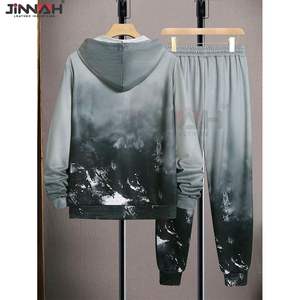 Oem Custom <b>Men</b> Tracksuits 2 Piece Set 100% Pure Cotton Heavy <b>Mens</b> <b>Sweat</b> <b>Suits</b> Sublimation Training Wear <b>Men's</b> Tracksuit - Product Image 5