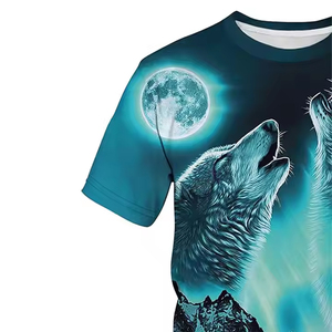 T-shirt pour homme en coton 100% de qualité supérieure, imprimé par sublimation, taille plus, vêtements décontractés, imprimé numériquement - Product Image 6