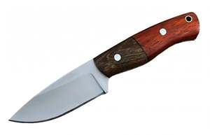 Outil utilitaire d'extérieur à lame fixe personnalisé en gros avec manche en bois bicolore - Product Image 4